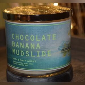 🍫🍌Chocolate Banana Mudslide 3-Wick Candle Bath & Body Works
